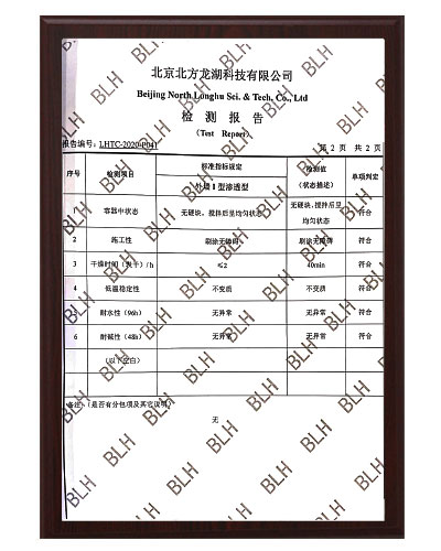 水性滲透底涂檢測報告